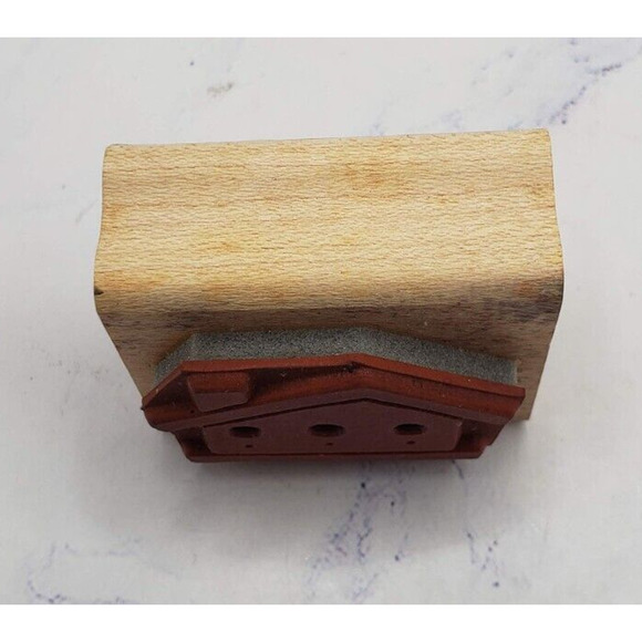 Stampin' Up! Bold Block House Wood Mounted Rubber Stamp - Picture 4 of 7